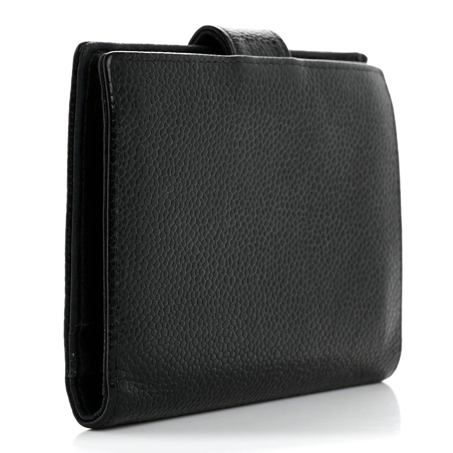 Caviar Timeless CC Compact French Wallet Black