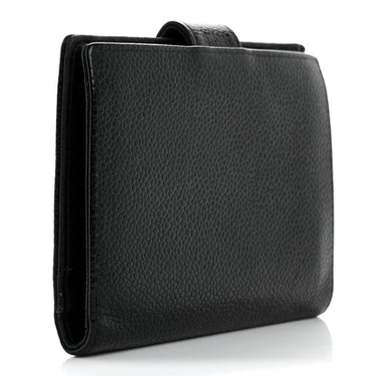 Chanel Caviar Timeless CC Compact French Wallet Black 3 of 13