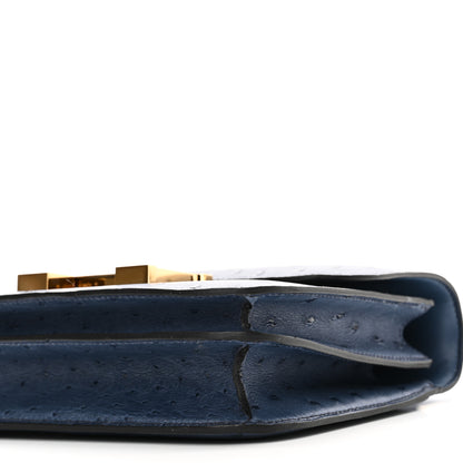 Hermes Ostrich Constance 18 Bleu Roi 10 of 11