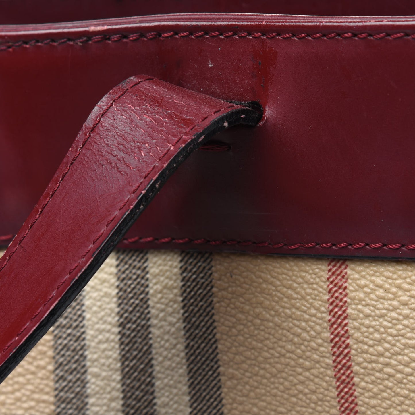 Haymarket Check Shoulder Bag Red