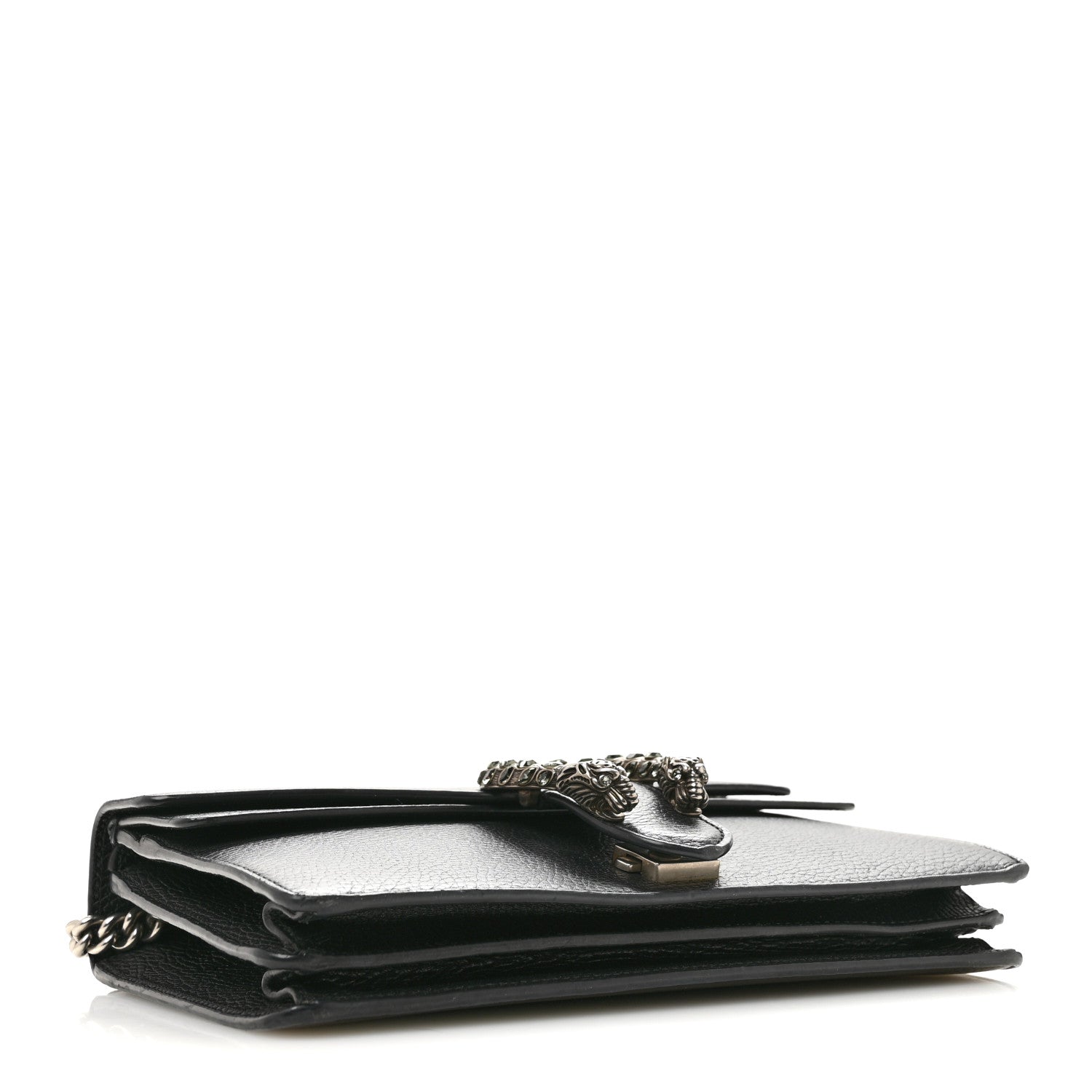Gucci Pebbled Calfskin Small Dionysus Shoulder Bag Black 4 of 11