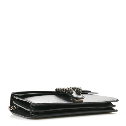 Gucci Pebbled Calfskin Small Dionysus Shoulder Bag Black 4 of 11