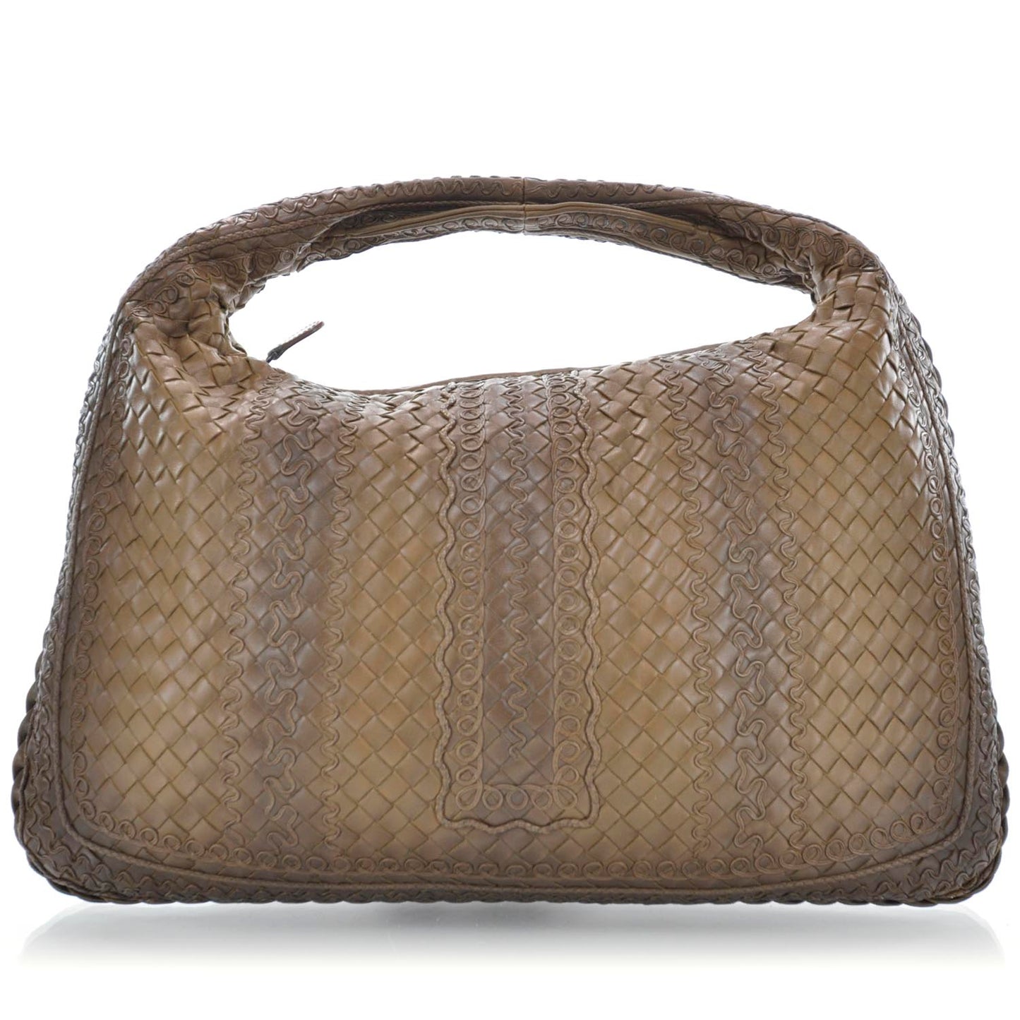 Nappa Intrecciato Large Veneta Hobo Noce
