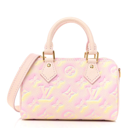 Louis Vuitton Empreinte Monogram Summer Stardust Nano Speedy Pink 1 of 7