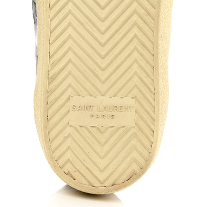 Saint Laurent Calfskin Star Court Sneakers Navy White Optique 36.5 8 of 9