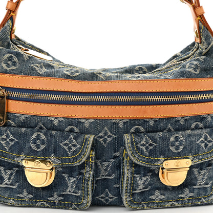 Louis Vuitton Monogram Denim Baggy PM Blue 8 of 11