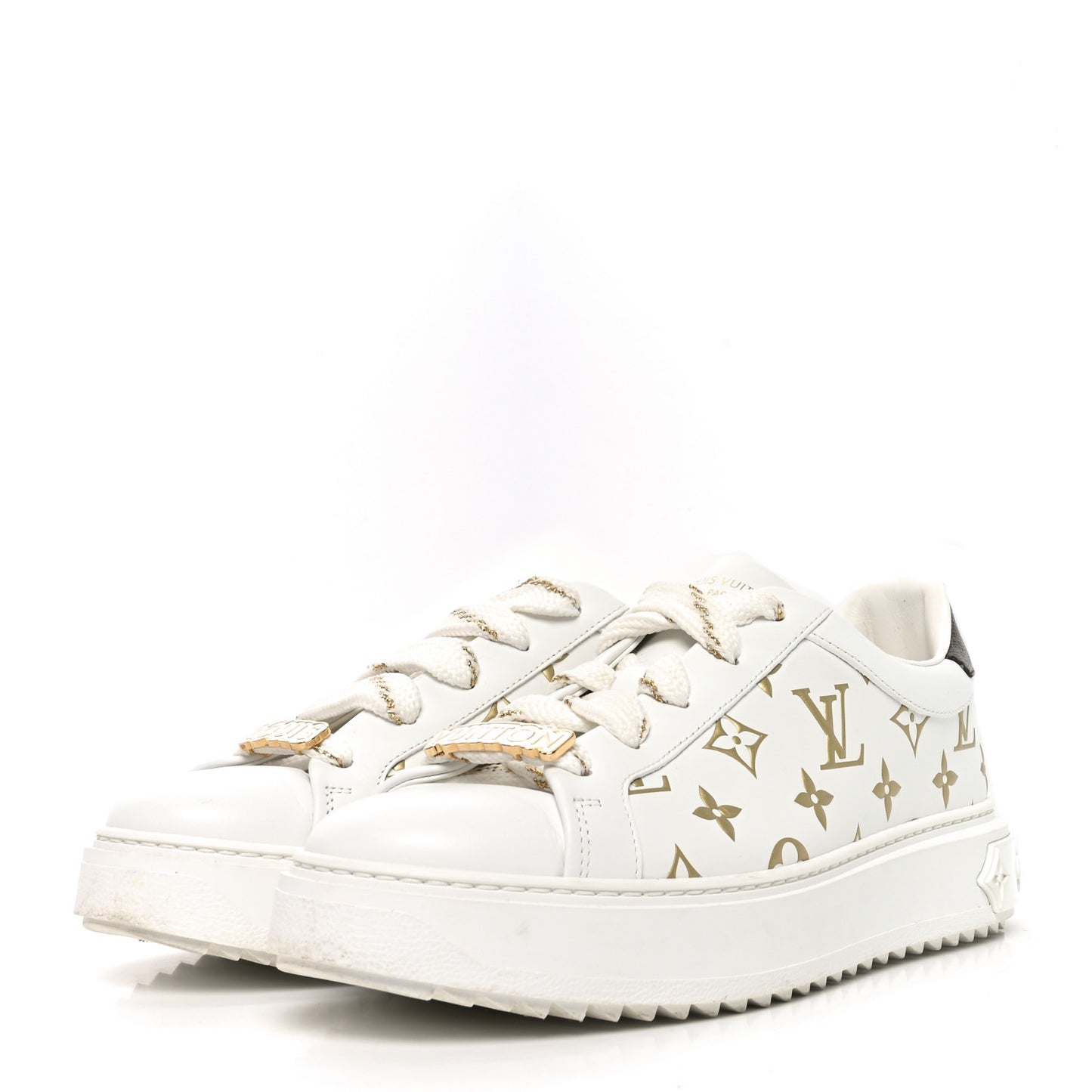 Monogram Time Out Sneakers 39 Gold