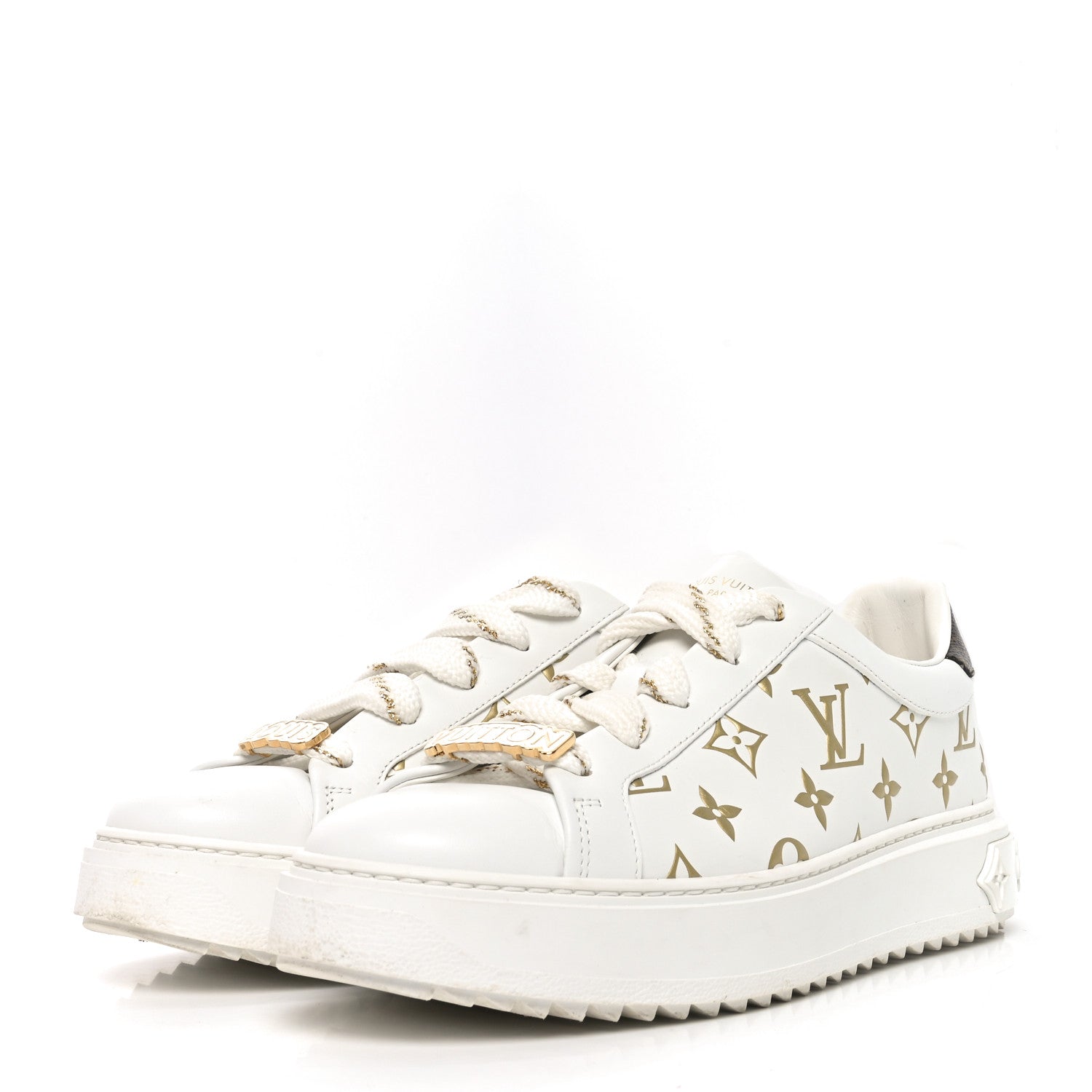 Louis Vuitton Monogram Time Out Sneakers 39 Gold 4 of 8