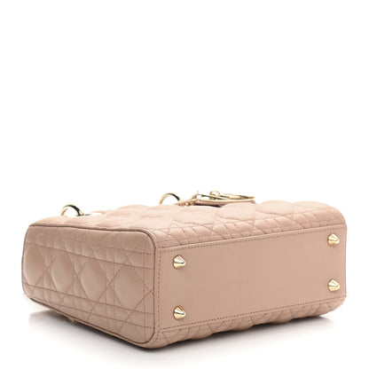 Christian Dior Lambskin Cannage Small My ABCDior Lady Dior Taupe 4 of 10