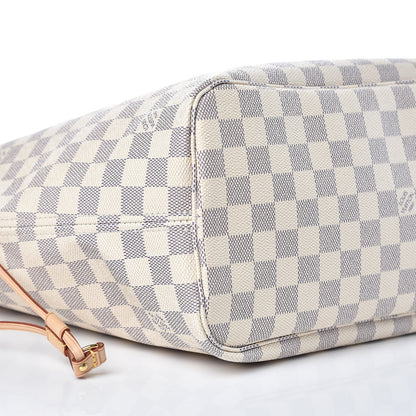 Louis Vuitton Damier Azur Neo Neverfull MM Rose Ballerine 10 of 11