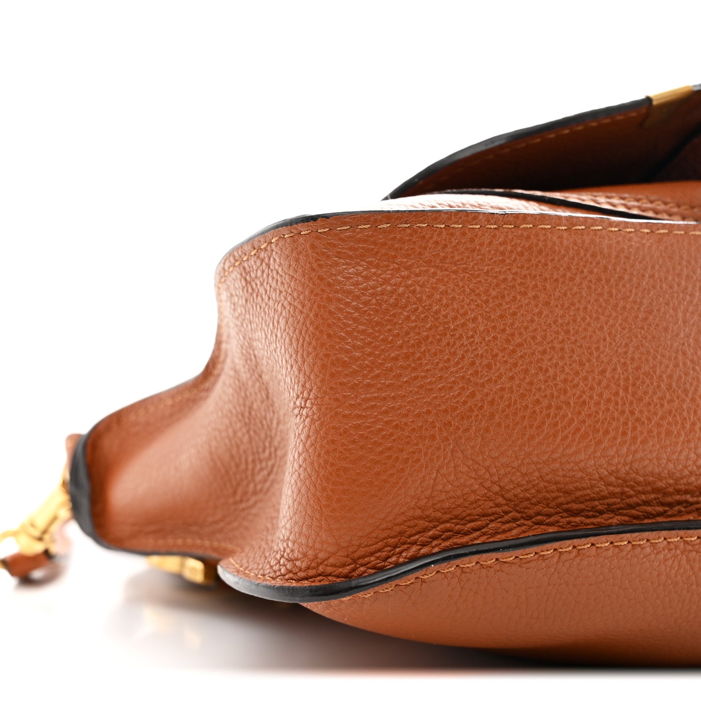 Calfskin Small Marcie Satchel Tan