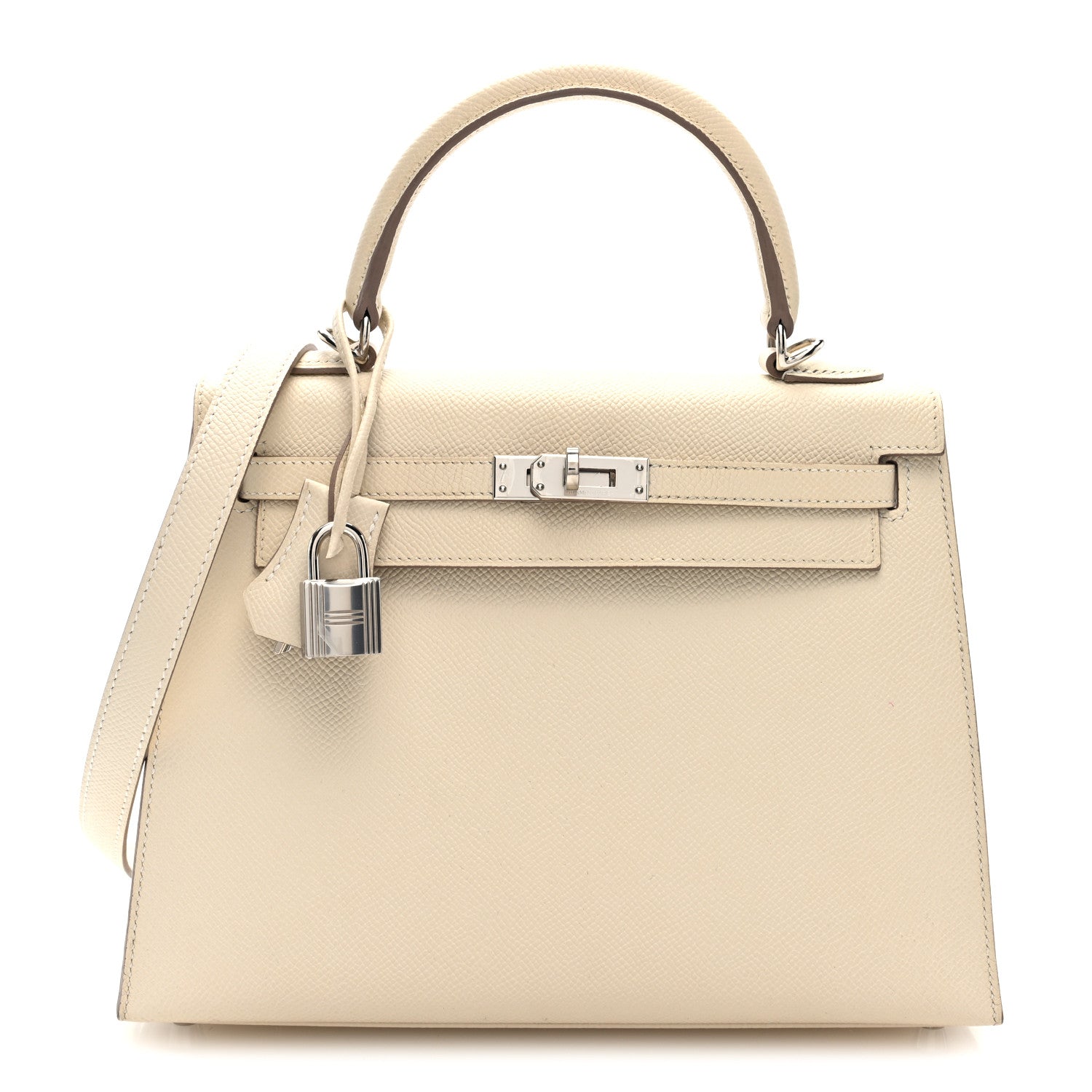 Hermes Epsom Kelly Sellier 25 Craie 1 of 10