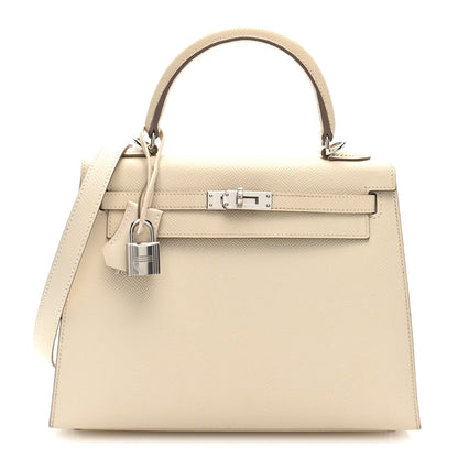 Hermes Epsom Kelly Sellier 25 Craie 1 of 10