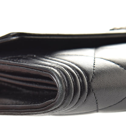 Chanel Lambskin Quilted Boy Flap Wallet Black 11 of 14