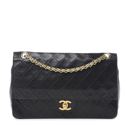 Chanel Lambskin Quilted Medium Double Flap Black 1 of 22