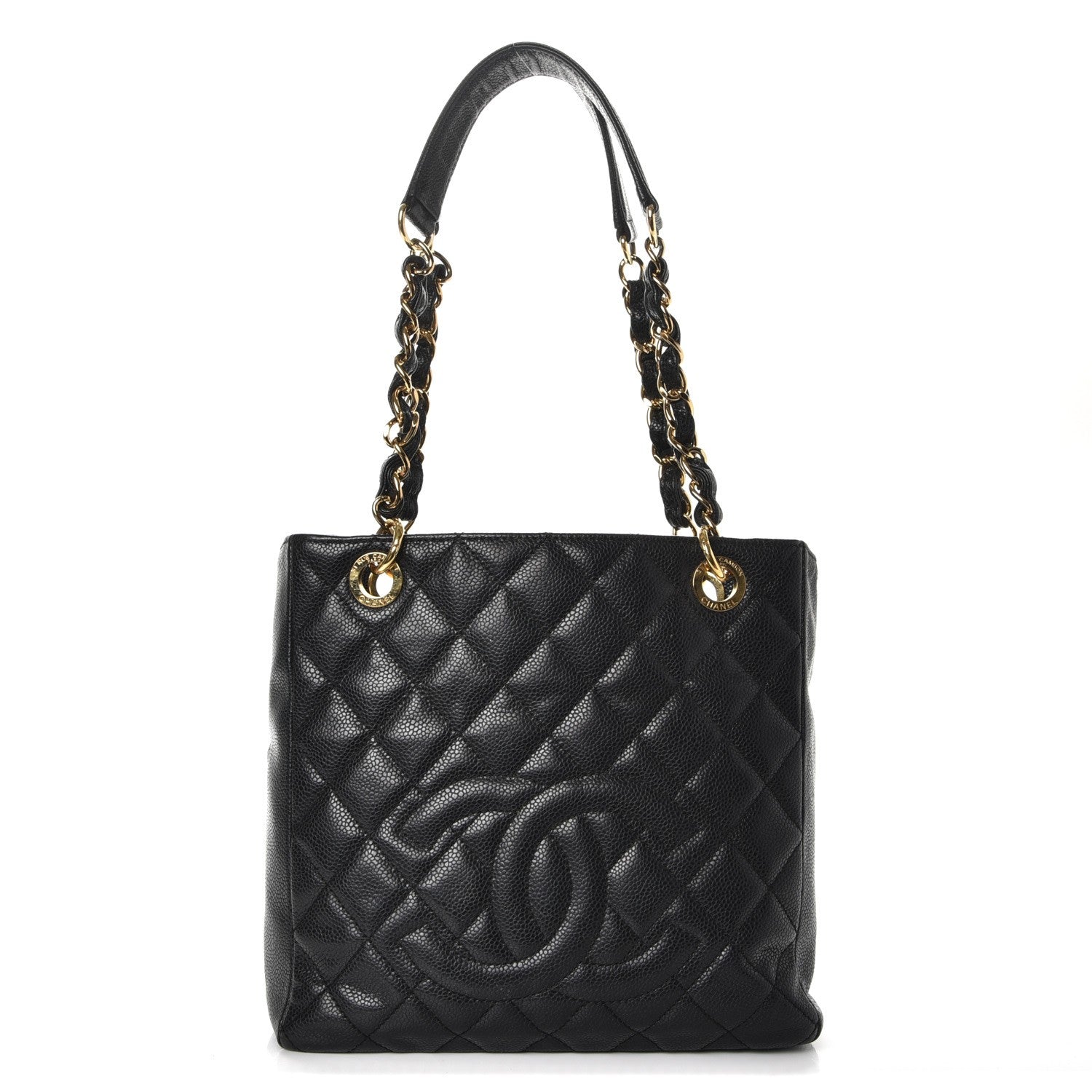 Chanel Caviar Quilted Petit Shopping Tote PST Black 1 of 13