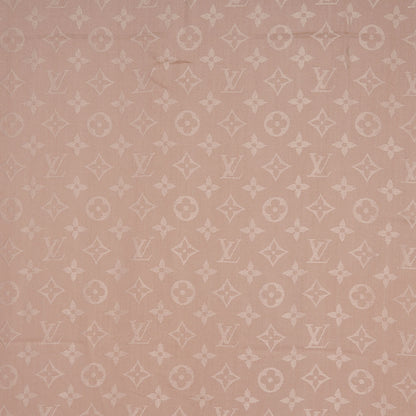 Louis Vuitton Silk Wool Monogram Shawl Nude 4 of 5
