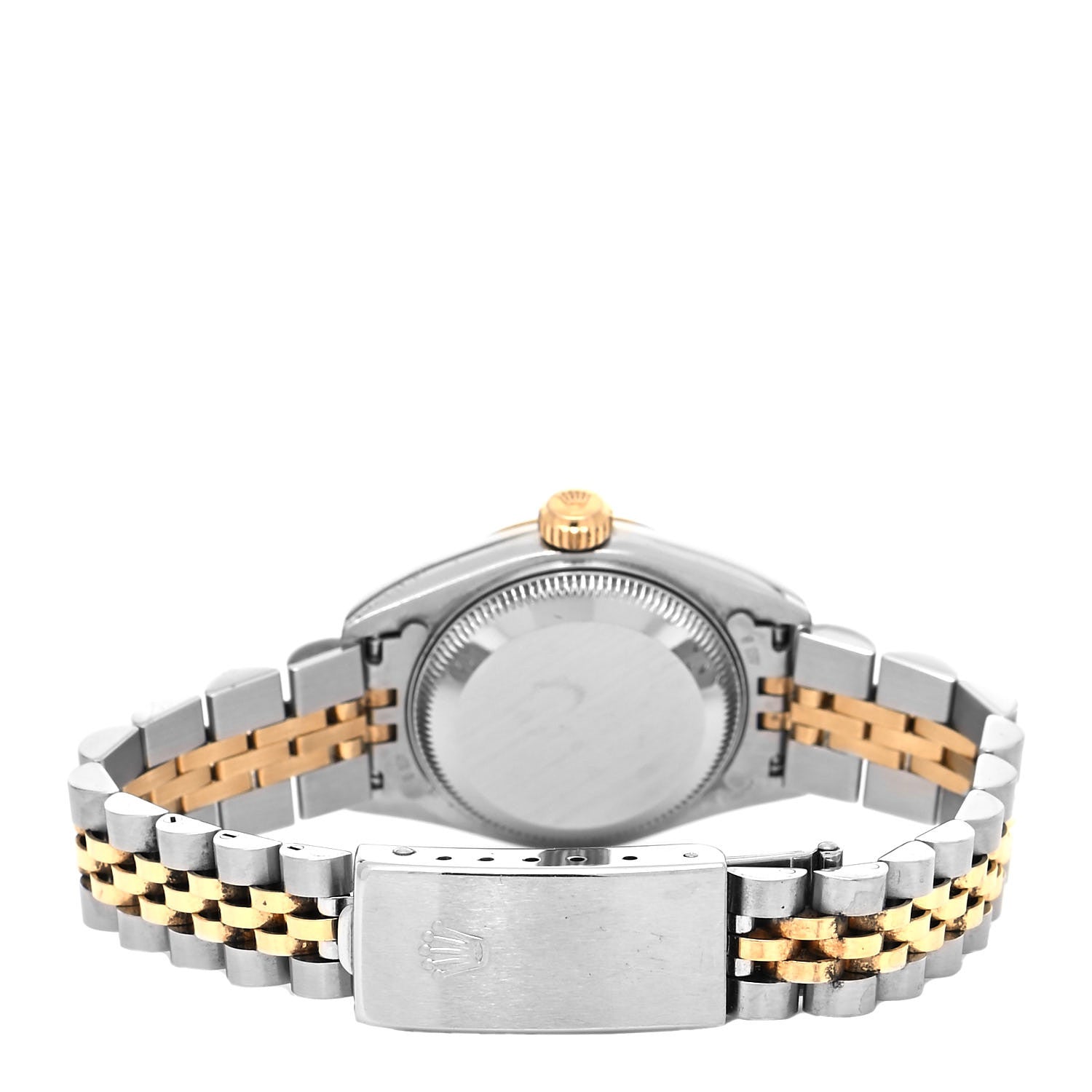 Rolex Stainless Steel 18K Yellow Gold Diamond 26mm Oyster Perpetual Datejust Watch Blue 79173 3 of 4