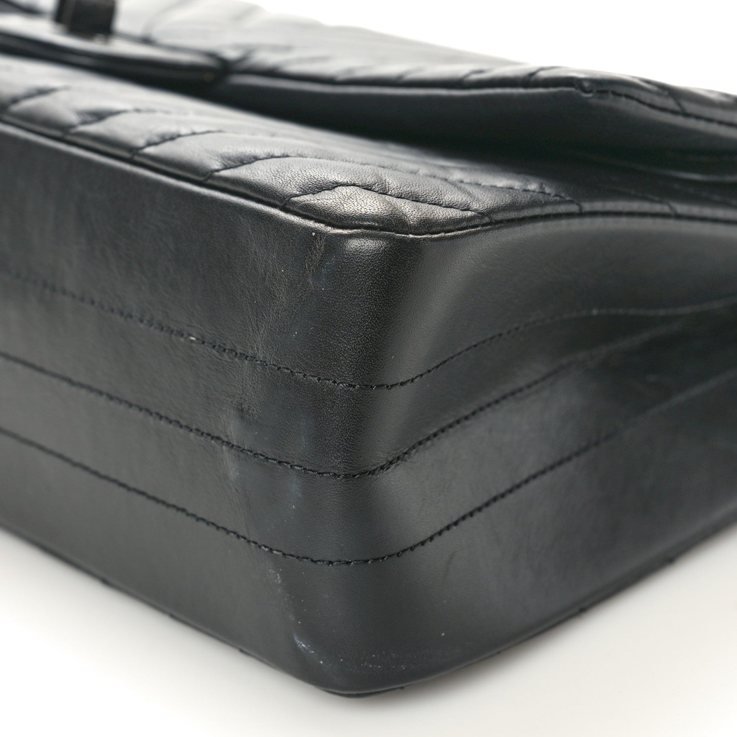 Chanel Aged Calfskin Chevron Quilted 2.55 Reissue 226 So Black 10 of 10