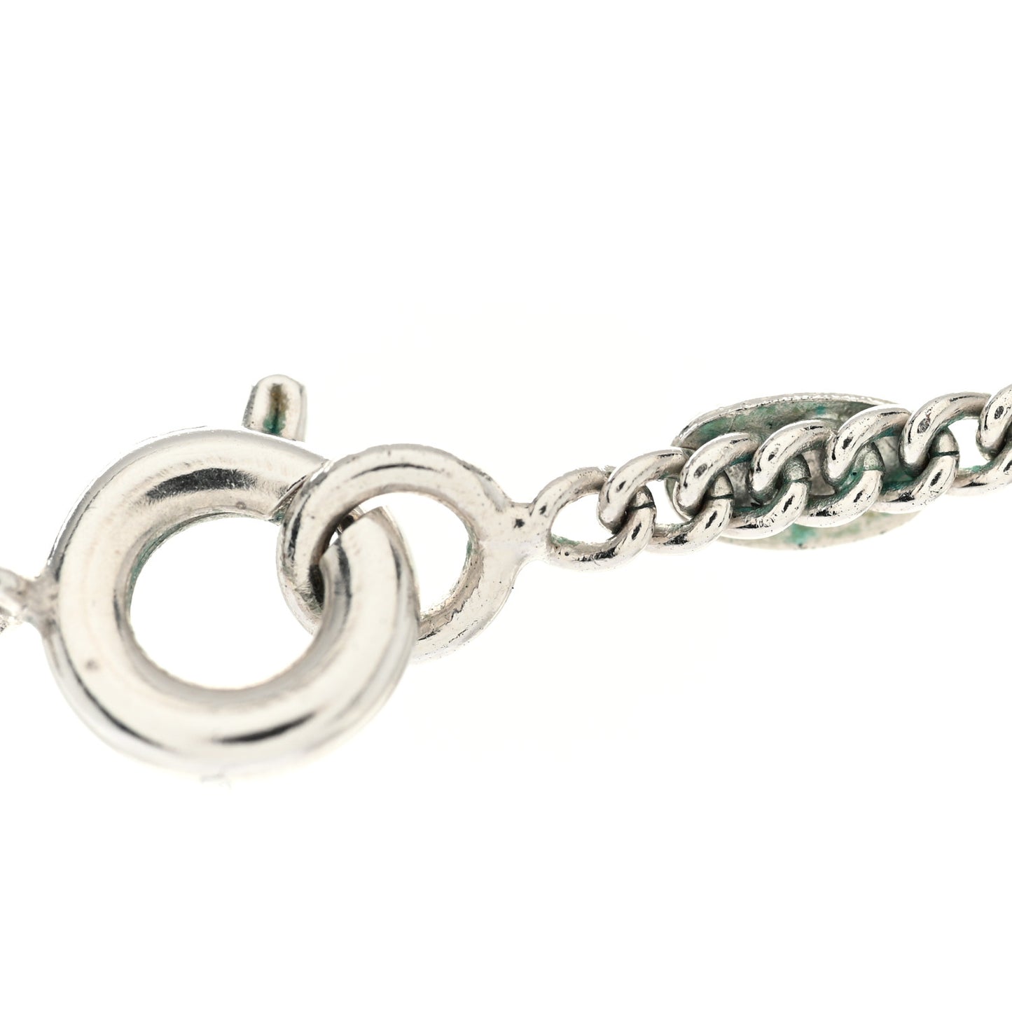 Crystal Timeless CC Necklace Silver
