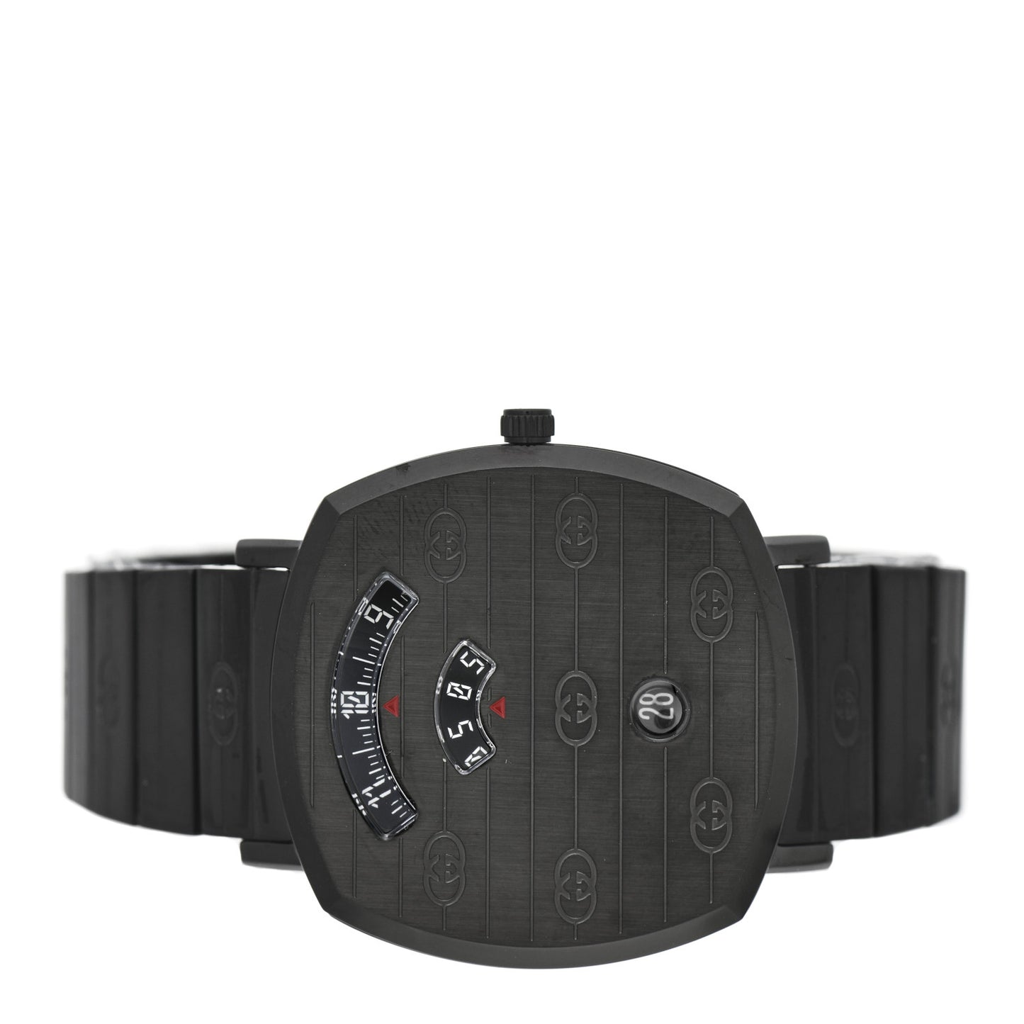 PVD Stainless Steel 38mm Grip Quartz Watch Black