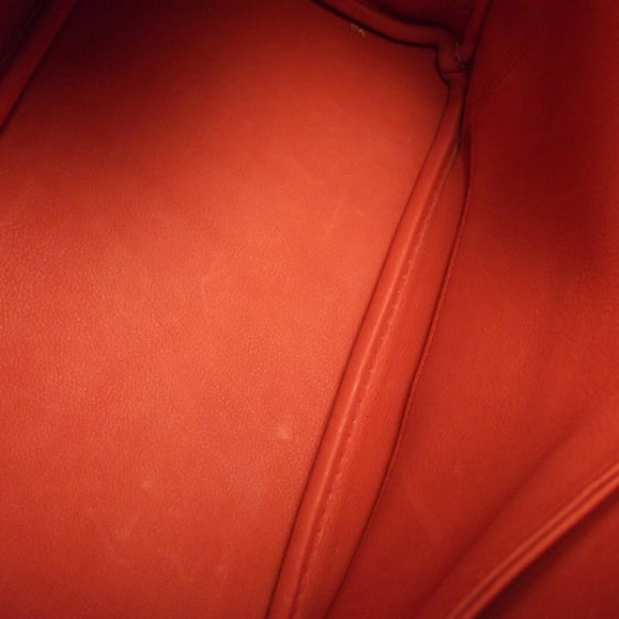 Veau Doblis Birkin 25 Orange Suede