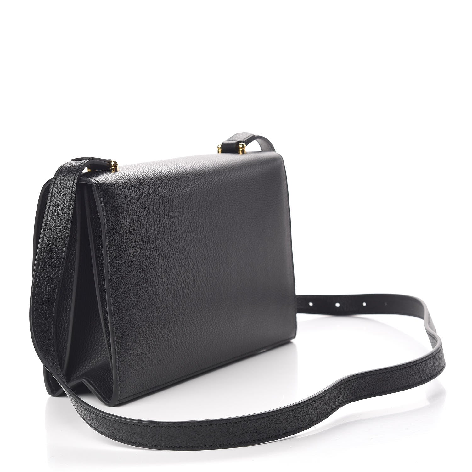 Gucci Grainy Calfskin Small Zumi Shoulder Bag Black 3 of 10