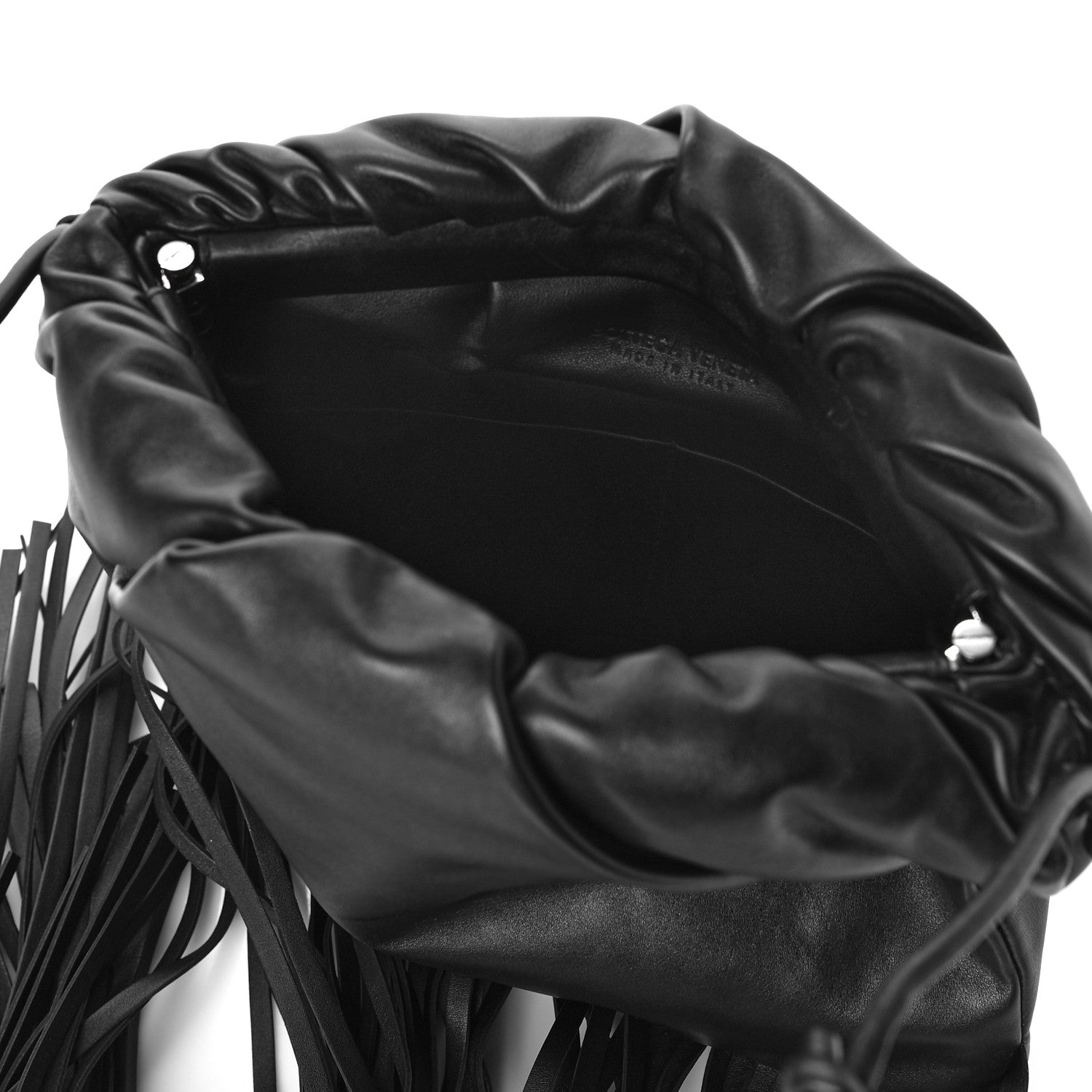 Bottega Veneta Nappa The Fringe Pouch Shoulder Bag Black 5 of 9