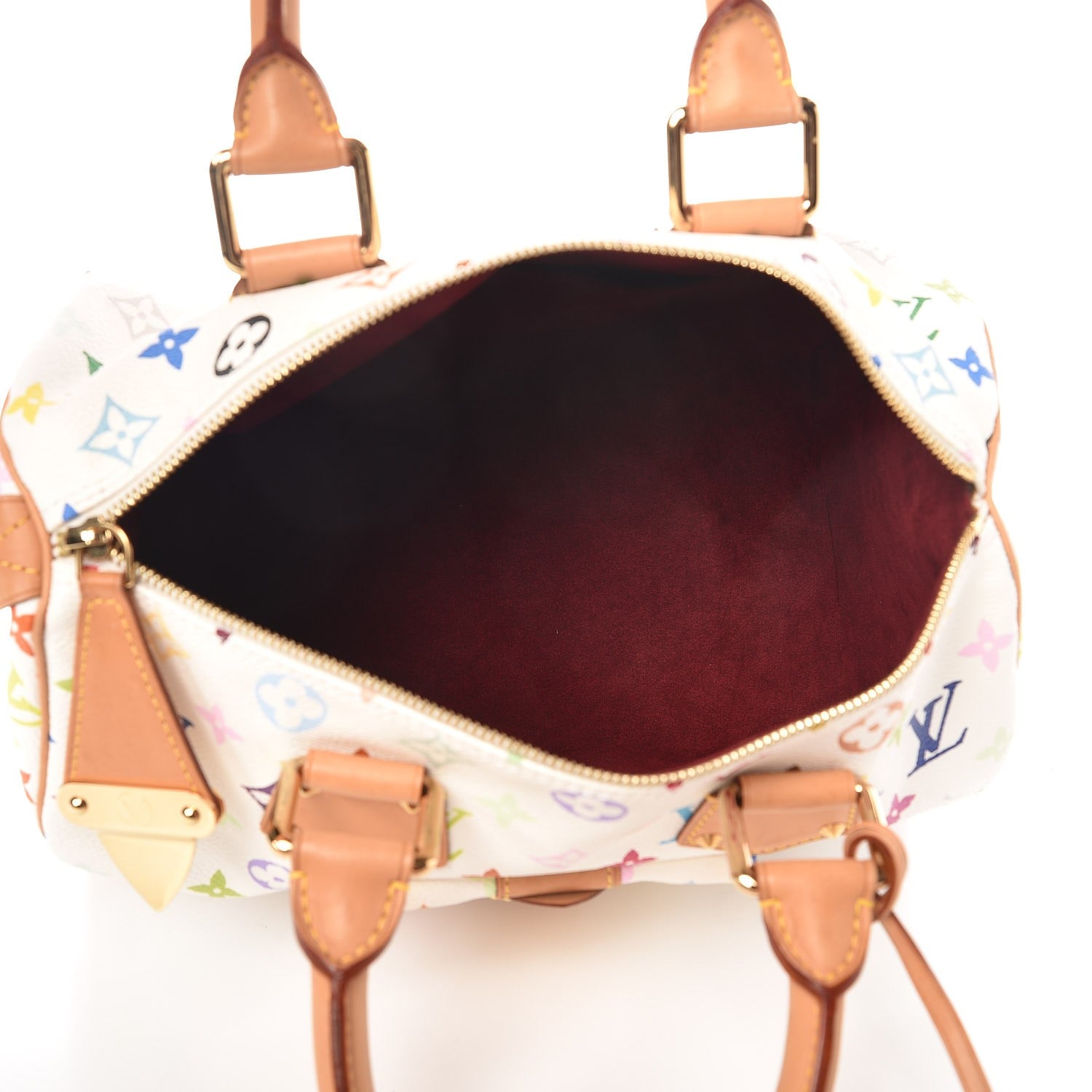 Louis Vuitton Monogram Multicolor Speedy 30 White 5 of 10