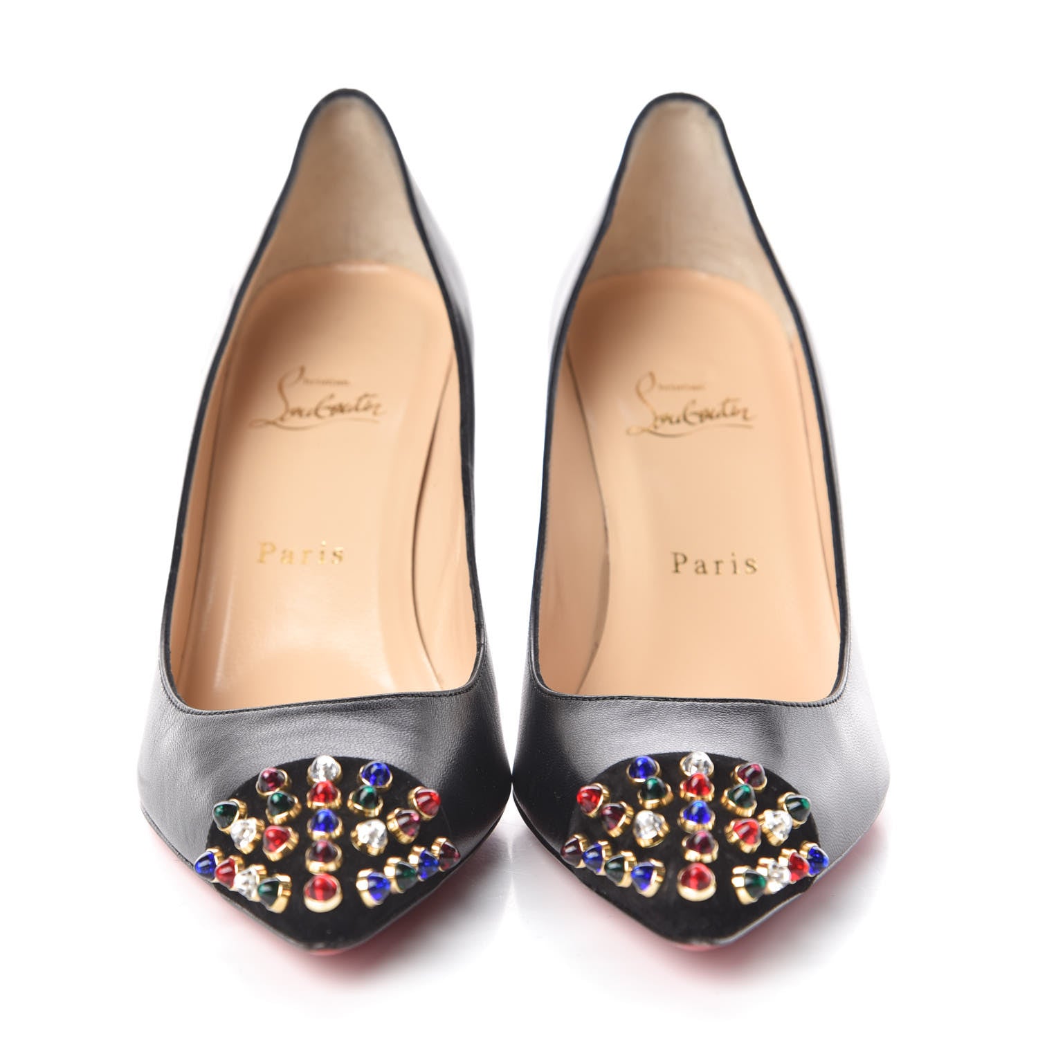 Christian Louboutin Kid Cabo 85 Pumps 39 Black Multicolor 2 of 8