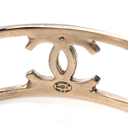 Chanel Metal Logo Cuff Gold 5 of 5