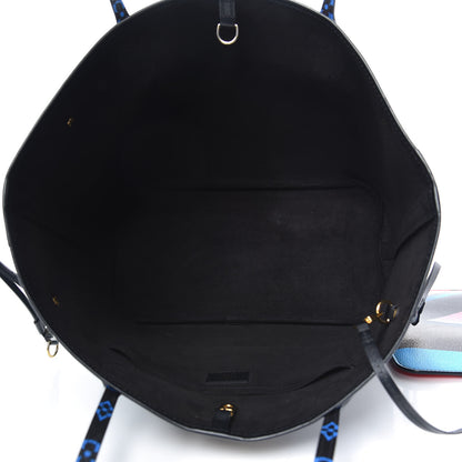 Louis Vuitton Damier Race Neverfull MM Black Rouge 5 of 9