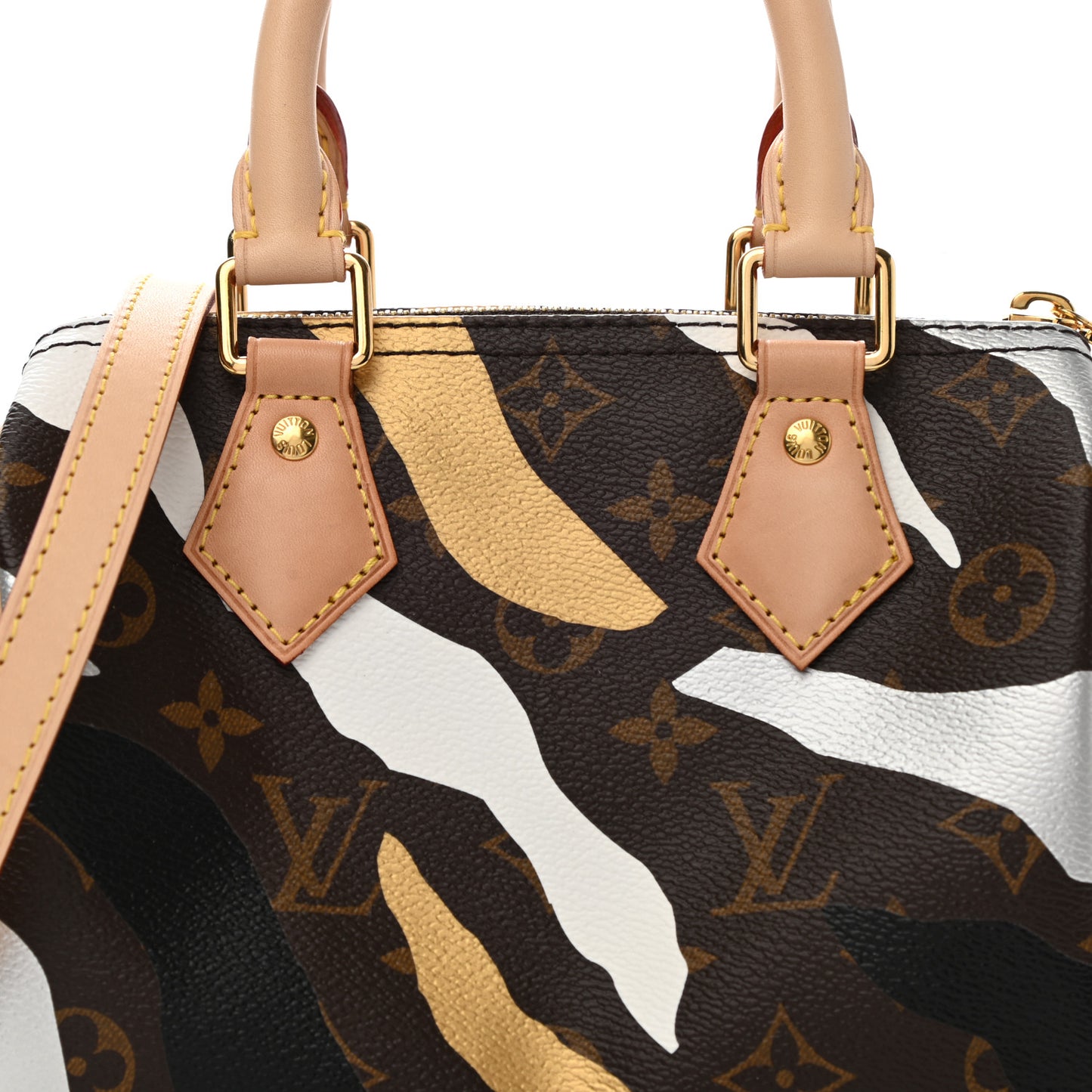 X LOL Monogram Speedy BB Gold Silver