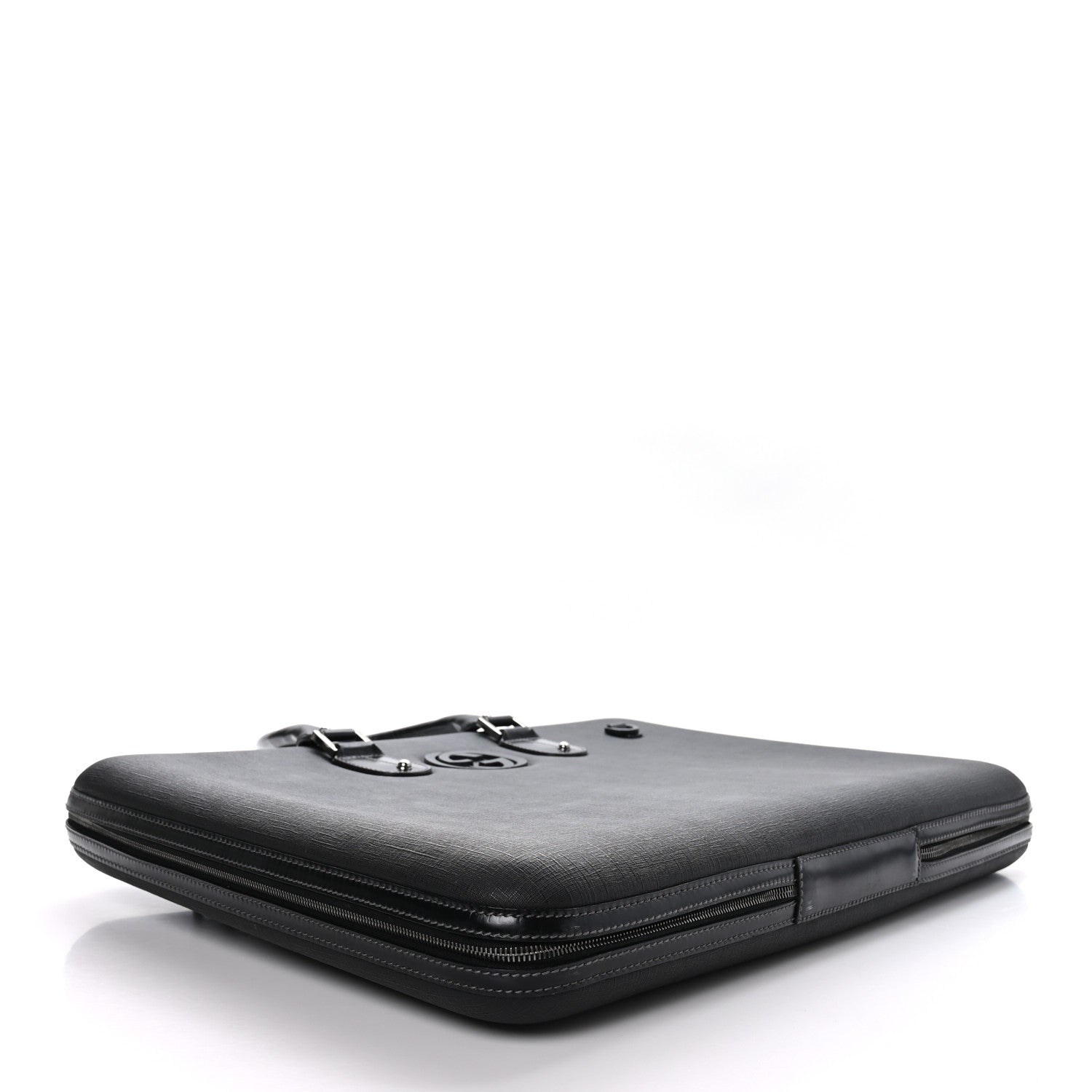Gucci Coated Canvas Interlocking G Large Garment Hard Case Travel Bag Black 7 of 28