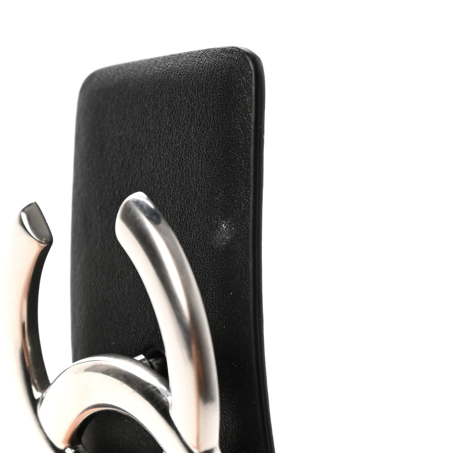 Calfskin CC Reversible Belt 75 30 Black Burgundy