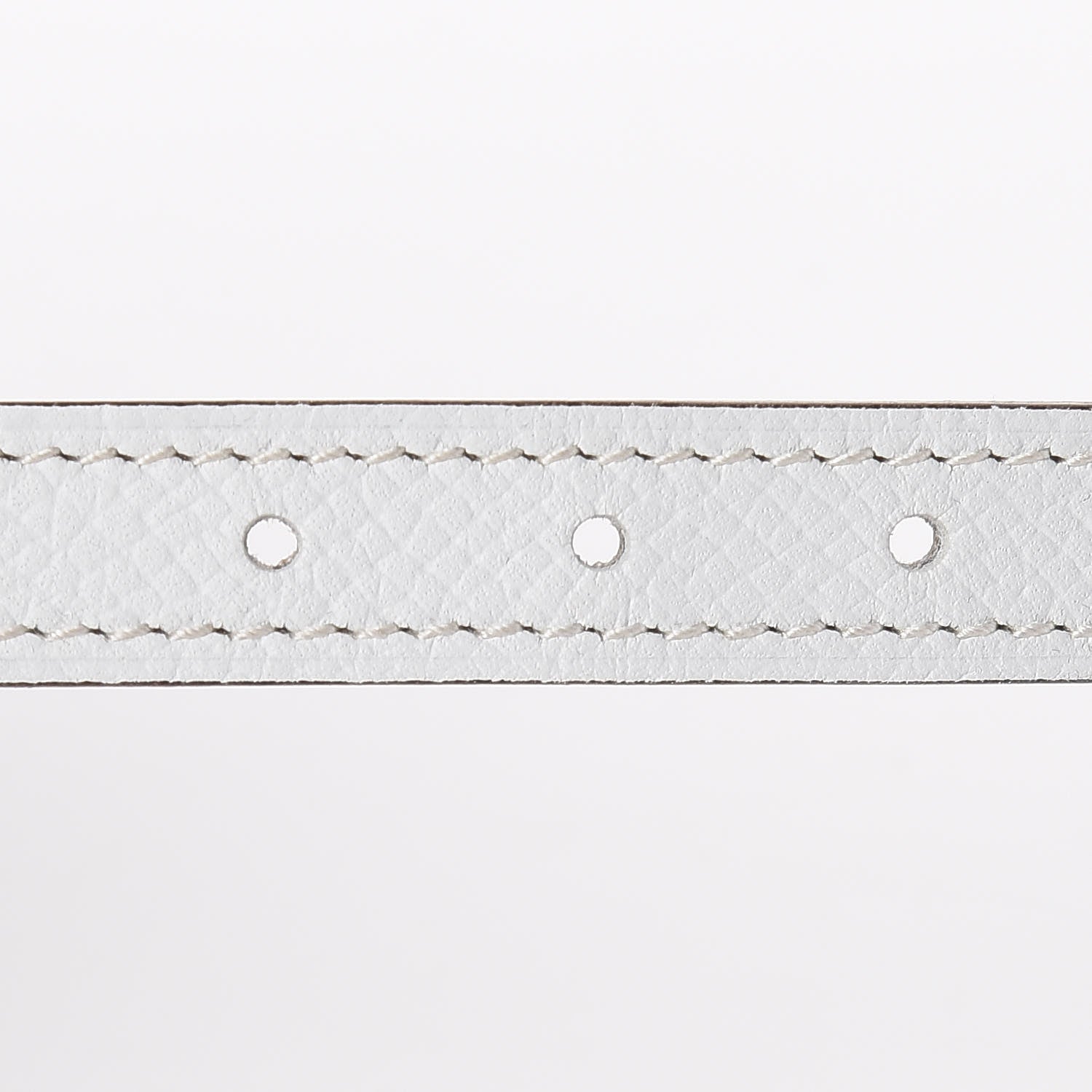 Hermes Epsom 13mm Mini Laquee Reversible Belt 75 Blanc Etoupe 6 of 7