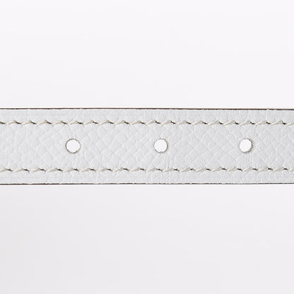 Hermes Epsom 13mm Mini Laquee Reversible Belt 75 Blanc Etoupe 6 of 7