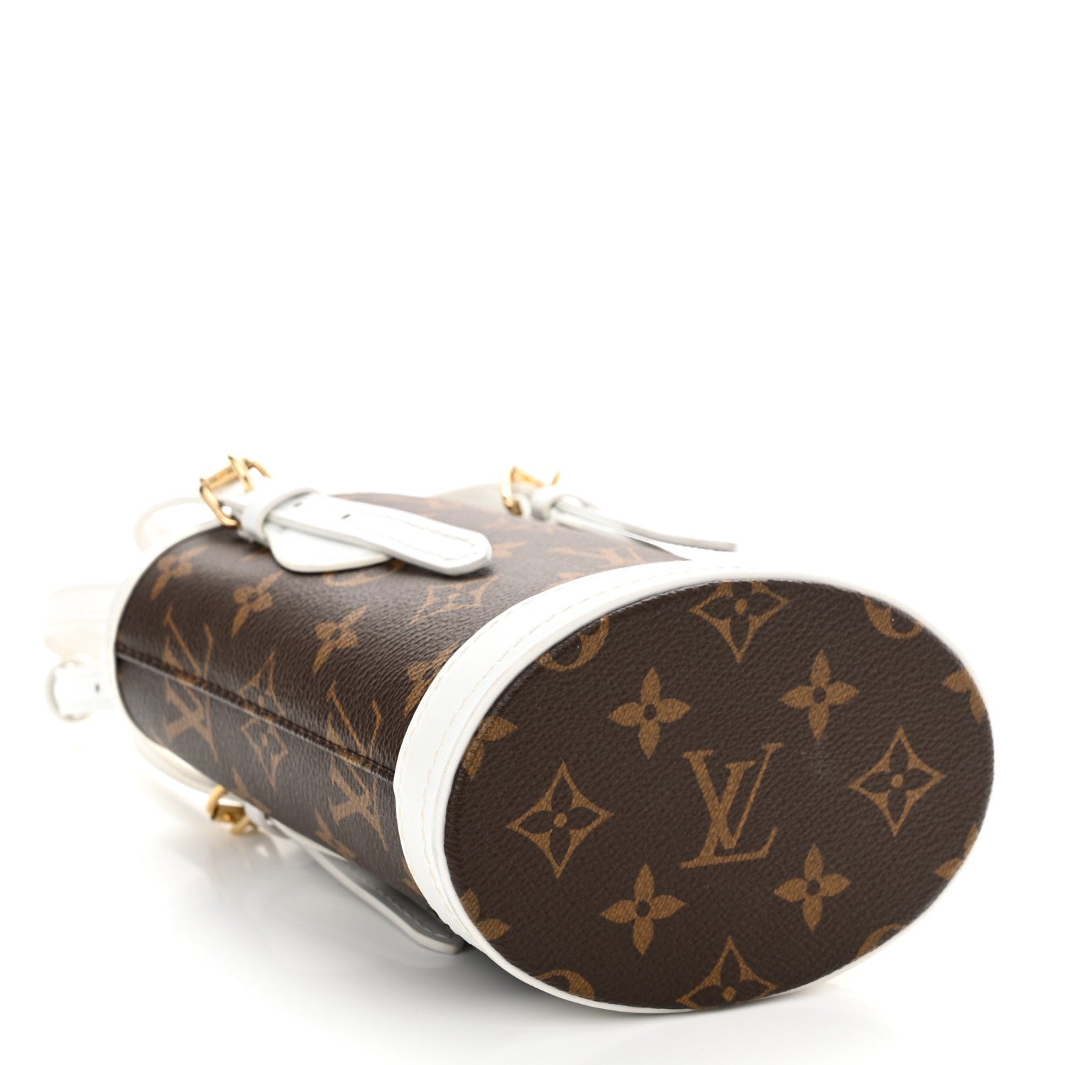 Louis Vuitton Monogram LV Match Nano Bucket Bag White 5 of 11