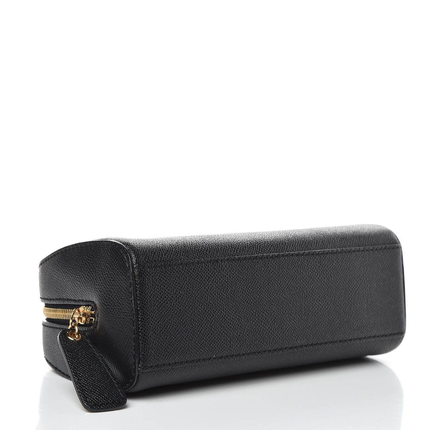 Grained Calfskin Toiletry Case Black