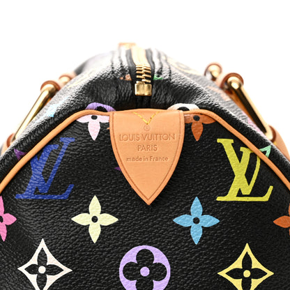 Louis Vuitton Monogram Multicolor Speedy 30 Black 6 of 9