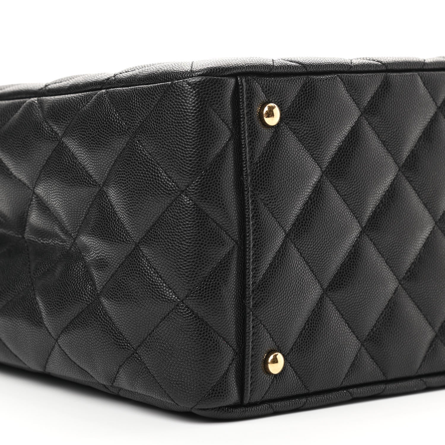 Chanel Caviar Quilted Small Shopping Tote Black 9 of 11