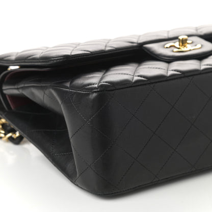 Chanel Lambskin Quilted Jumbo Double Flap Black 9 of 10