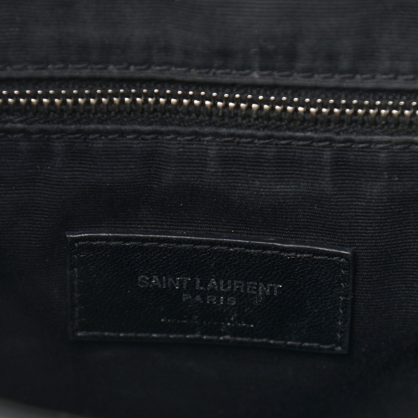 Calfskin Y Quilted Monogram Medium Loulou Backpack Black
