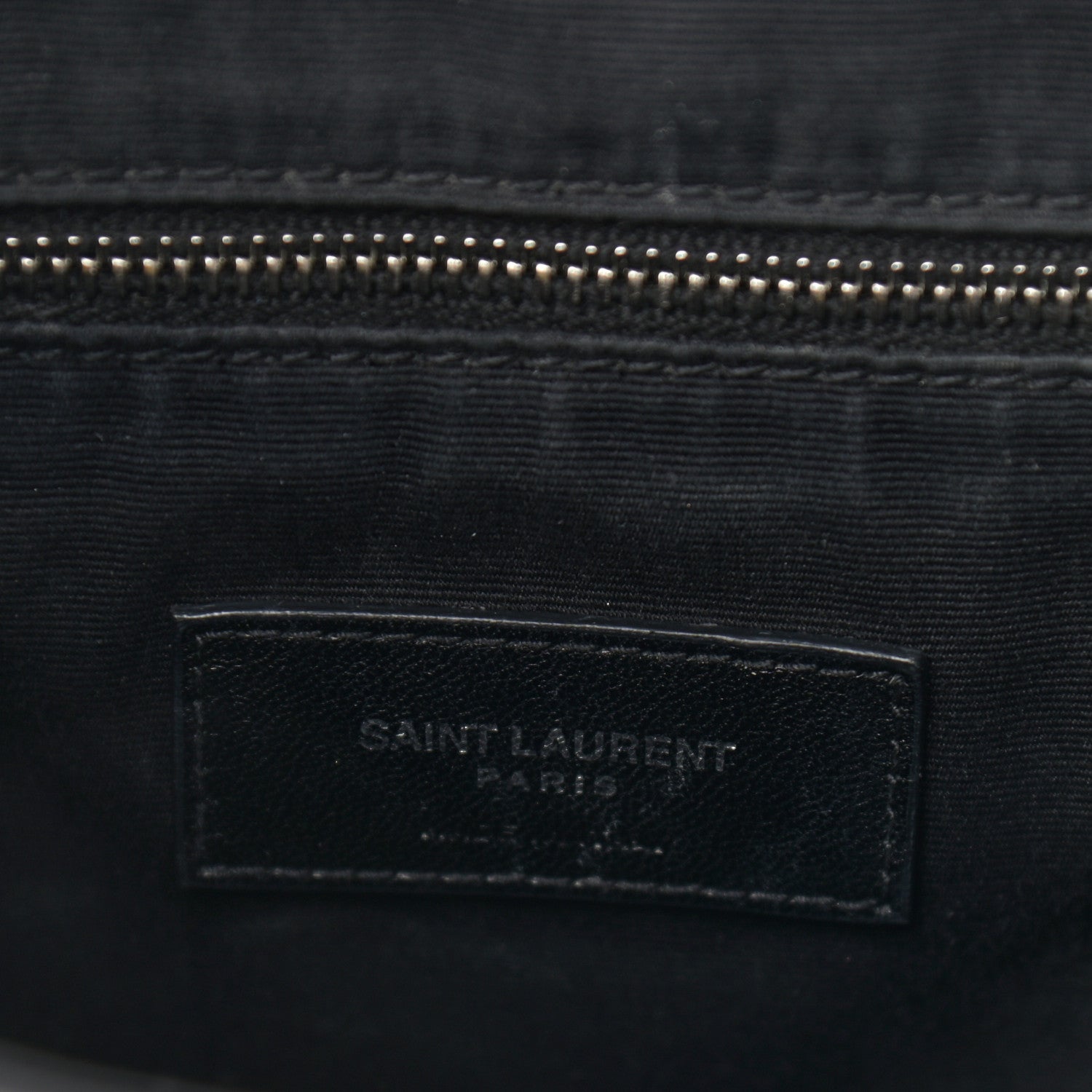 Saint Laurent Calfskin Y Quilted Monogram Medium Loulou Backpack Black 6 of 10