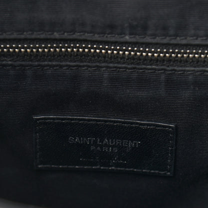 Saint Laurent Calfskin Y Quilted Monogram Medium Loulou Backpack Black 6 of 10