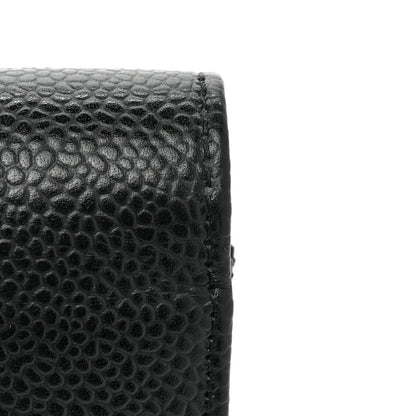 Chanel Caviar Timeless CC Wallet On Chain WOC Black 11 of 12