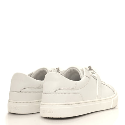 Hermes Calfskin Day Sneakers 37.5 White 4 of 10