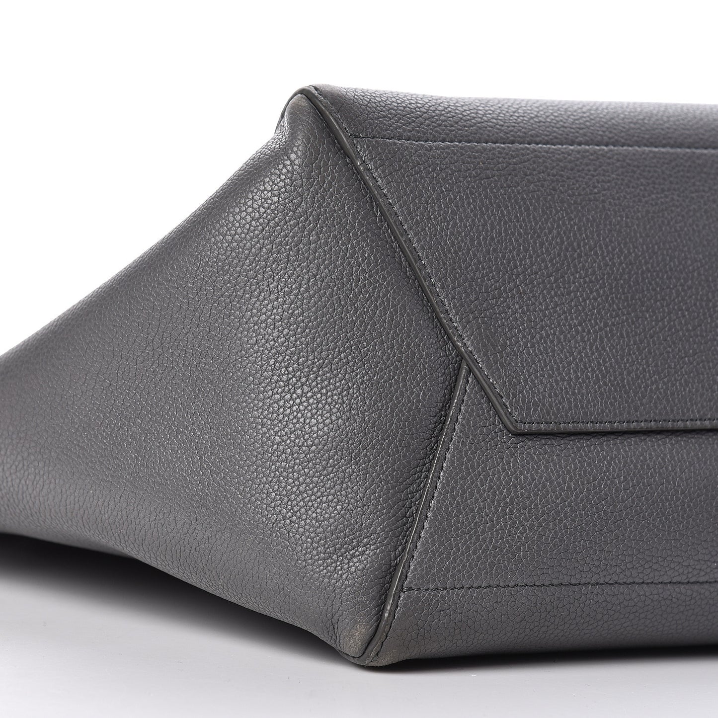 Soft Grained Calfskin Sangle Bucket Bag Storm