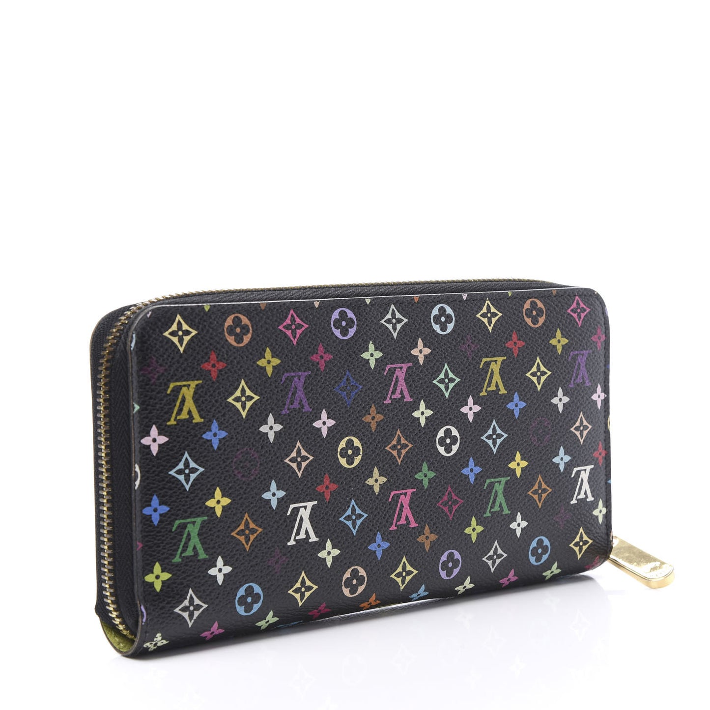 Monogram Multicolor Zippy Wallet Black Pistachio