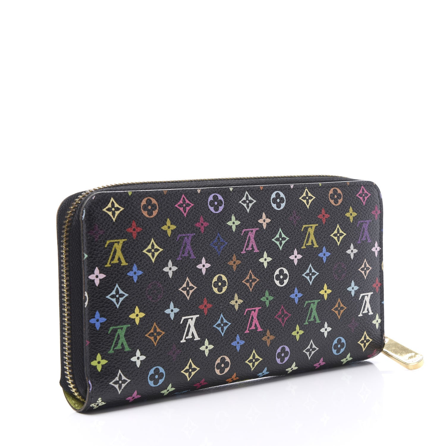 Louis Vuitton Monogram Multicolor Zippy Wallet Black Pistachio 2 of 10